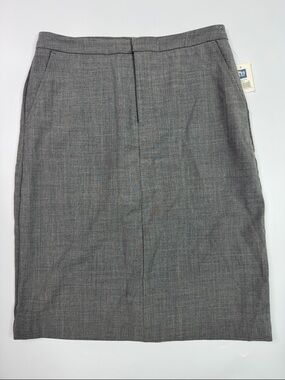 Vintage GAP Gray Pencil Skirt 90s NWT Size 2